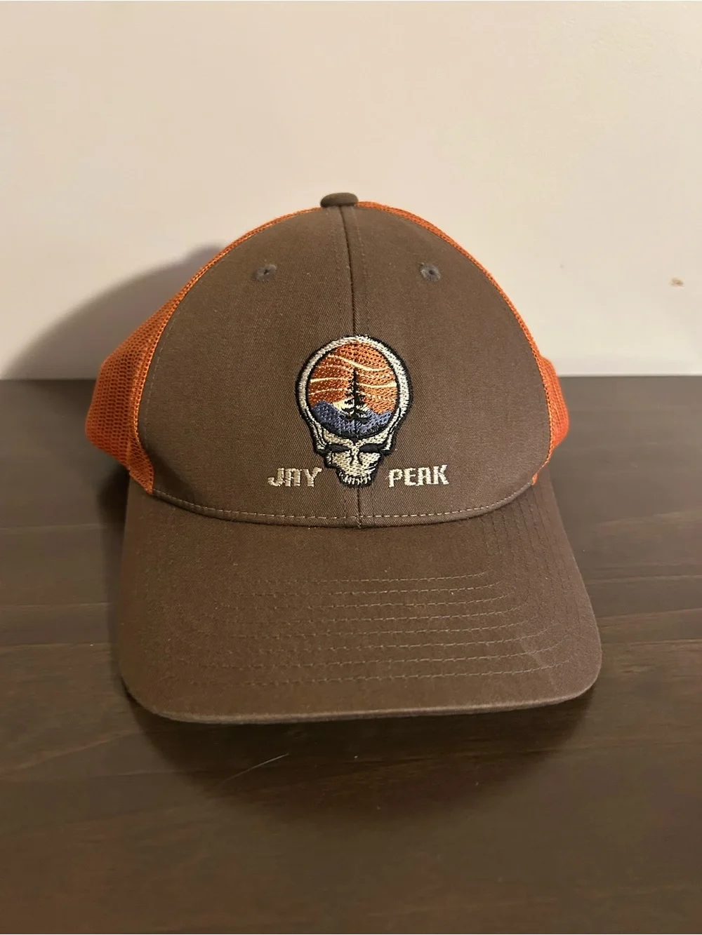 Grateful Dead Steal Your Face / Jay Peak Baseball Hat - M/L w/Adjustable Strap